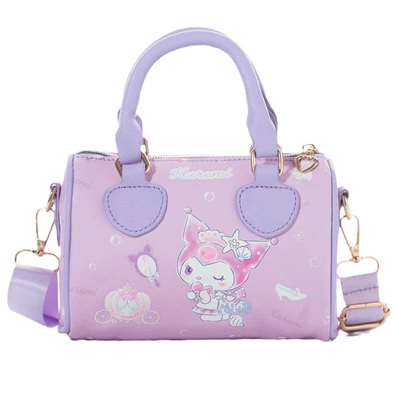 Nowy Sanrio Hello Kitty butla torebka Anime kreskówka Kuromi melodia Cinnamoroll PU skórzany portfel dla dziewczynek torba na ramię Crossbody