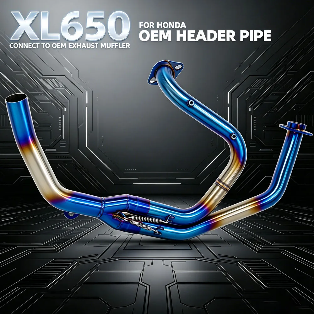 

For Honda XL600 XL600V Transalp 600 XL650 XL650V Transalp 650 Motorcycle Exhaust Manifold Original Interface Connect OEM Muffler