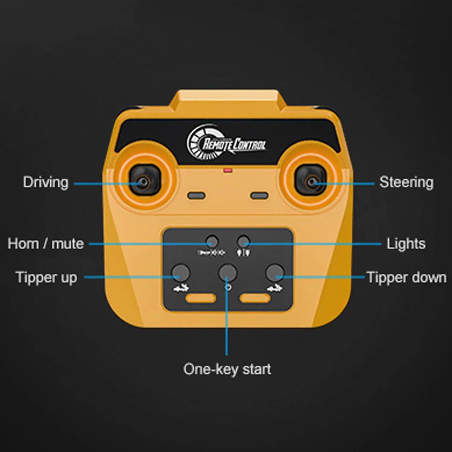 Plástico DoubleE E591 003 1/20 RC Articulado Dumper 6WD Caminhão de Controle Remoto Elétrico VO Bateria Do Motor Cabo de Carregamento USB RTR