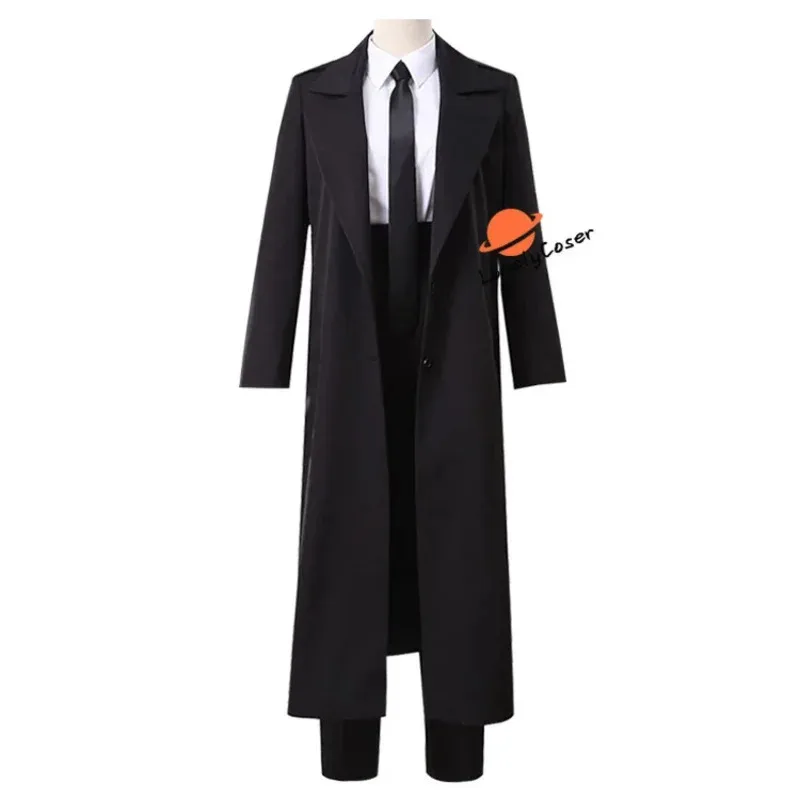 

Lyou 2025 Anime Chainsaw Man Makima Angel Devil Cosplay Costume Wig Black Suit Shirt Pants Coat Halloween Party Role Play U ★ ★