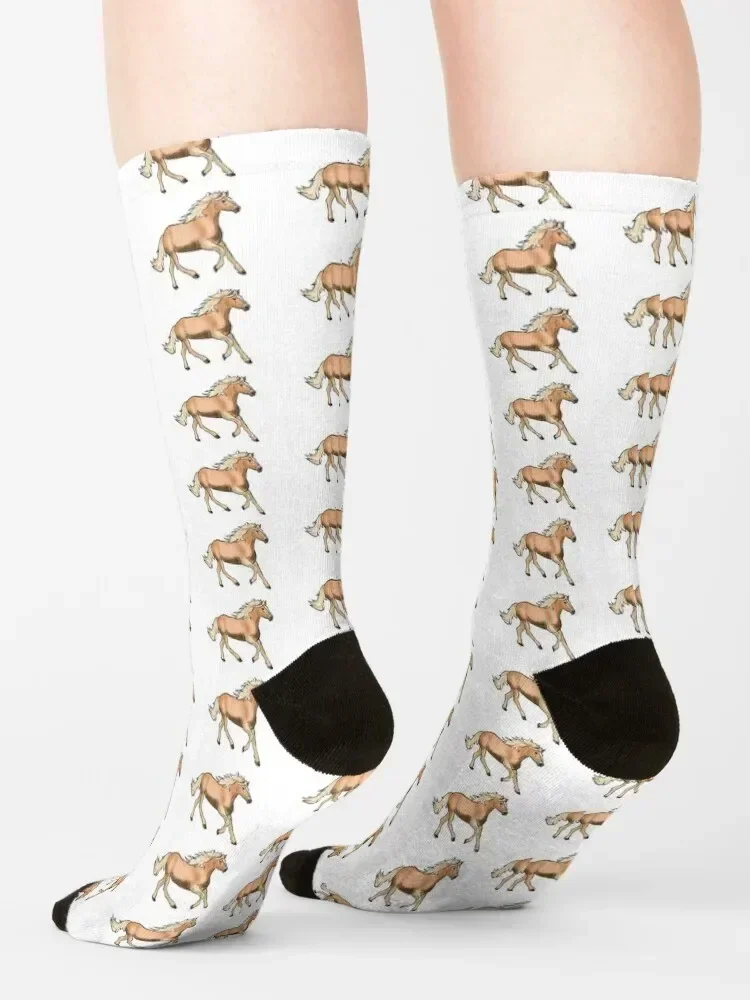 Haflinger Horse Socks Stockings Men's Non-slip valentine gift ideas Men Socks Women's
