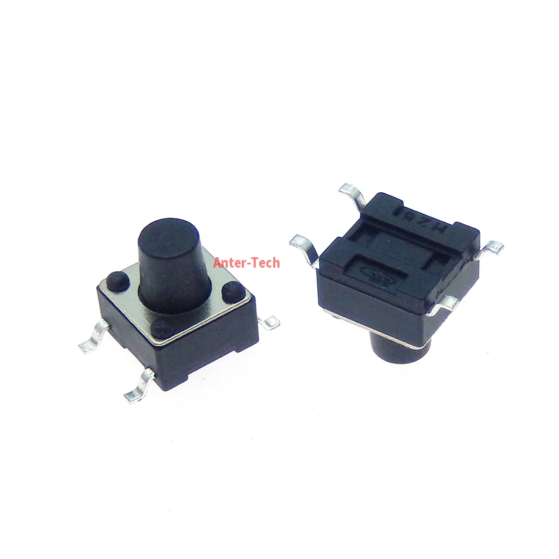50PCS SMT 6*6* 7 6X6X7 6X6X7mm 4PIN patch switch Micro push button switch reset switch PCB SMD