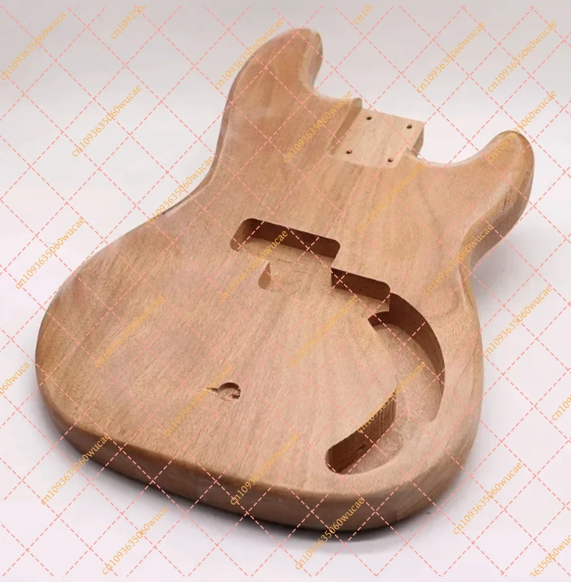Okoume Wood Electric Bass Body Unfinished DIY Replacement Shell for Bass Guitar Modification Custom Project Luthier Supplies