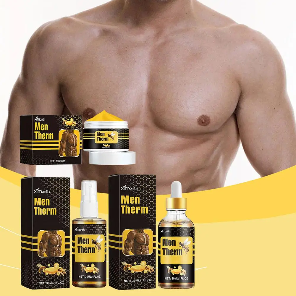 Male Breast Shaping Care Bee Cream Firming Chest Contouring Lift Men Tighten Skin Chest Cream Contour Chest Lotion Y9W4