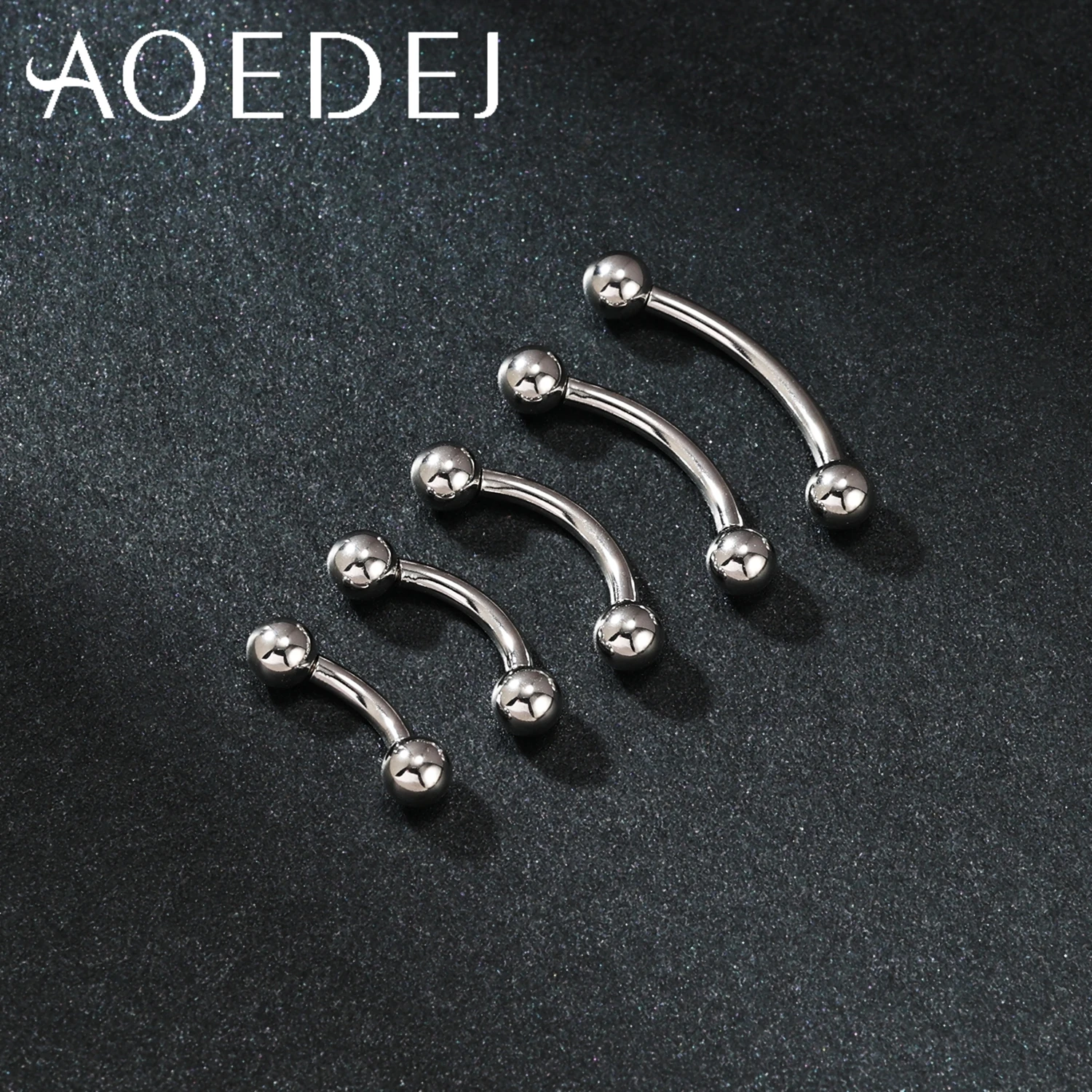 AOEDEJ 1 PC Internal Thread 14/16/18G Stainless Steel Belly Button Ring CZ Crystal Navel Rings Helix Cartilage Eyebrow Piercing