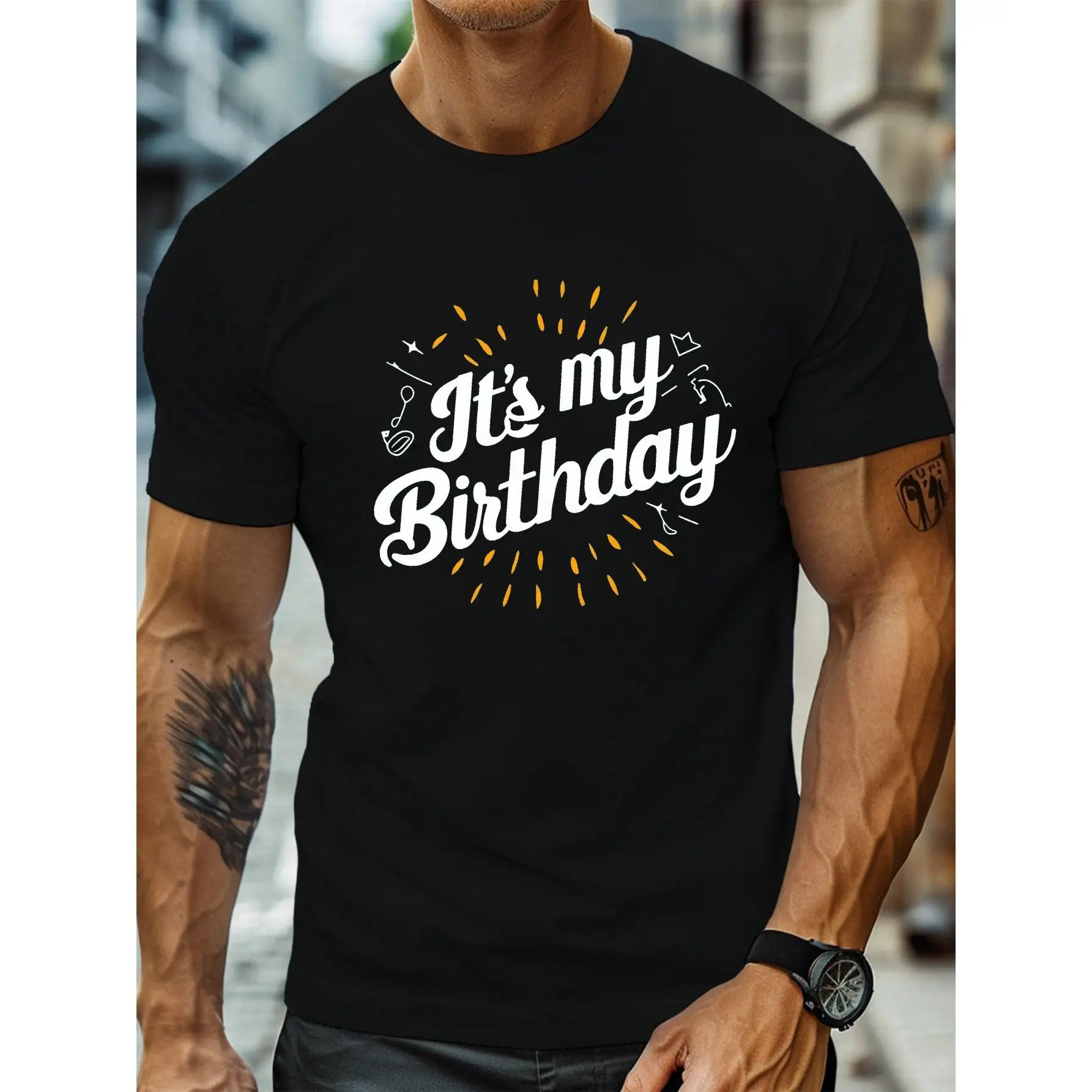 

It's My Birthday T-shirt Men Women Funny Birthday Party Graphic Tee Celebration Top Birthday Gift for Him Her