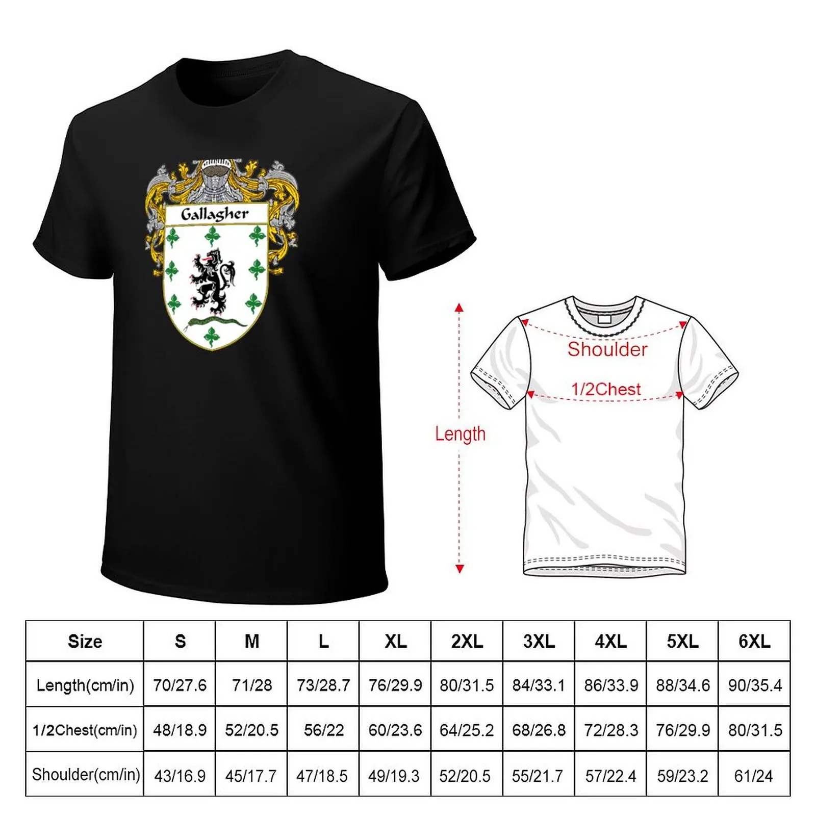 Gallagher Coat of Arms/Family Crest T-Shirt essential t shirt man t shirt anime Men's t-shirt