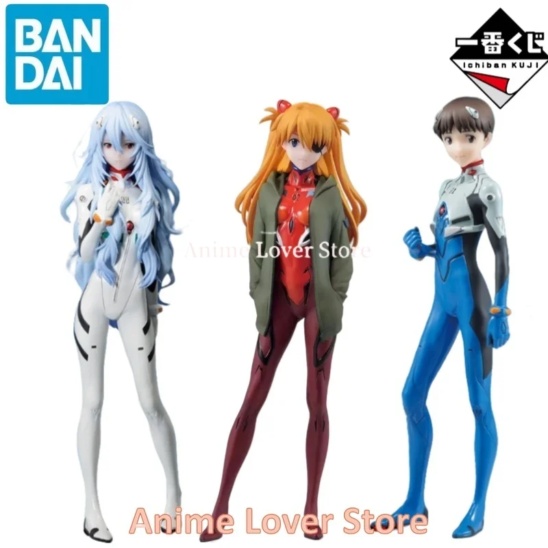 

Original Bandai EVANGELION Ichiban Kuji Anime Figure Ayanami Rei Asuka Action Figure Toys Collectible Model Ornaments