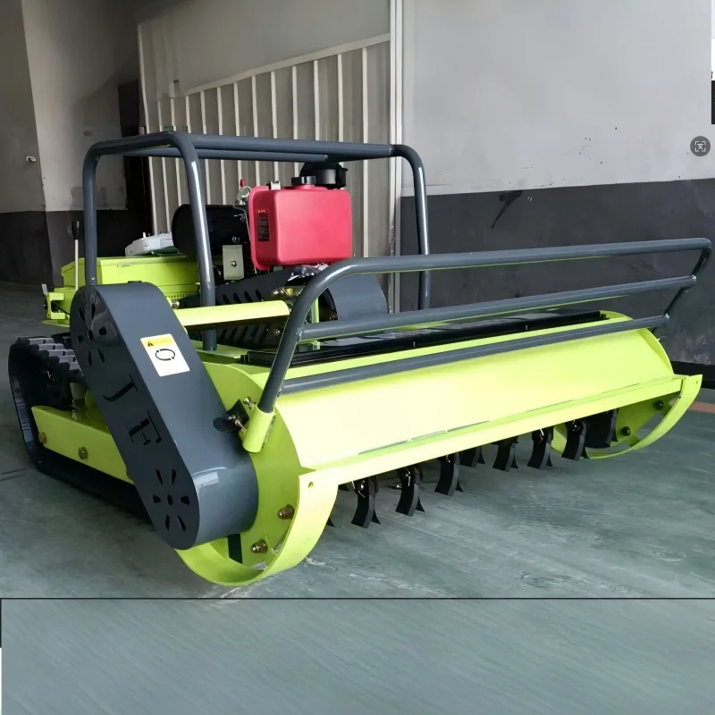 Remote-controlled Tracked Lawn Mower With A Cutting Width Of 800mm Suitable For Various Terrains