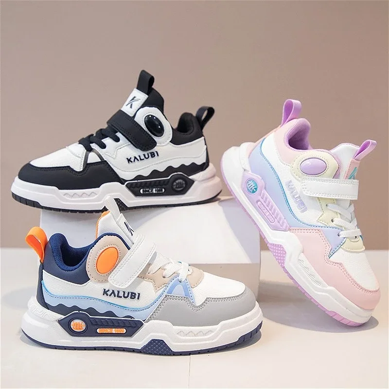 

Осенняя детская повседневная обувь для скейтбординга, новая модная спортивная обувь с цветными блоками для мальчиков, удобные теннисные детские кроссовки для девочек