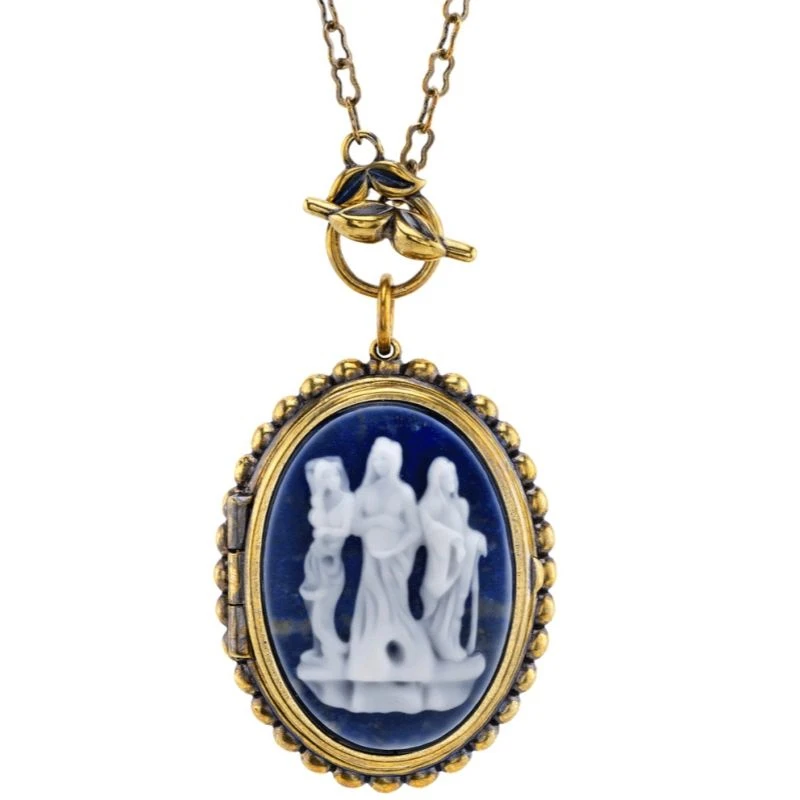 TV-Serie Agatha Harkness Hexen-Cosplay-Halskette Legierungsanhänger Choker-Kette Schmuck-Accessoire Ornament Dekoration Sammlerstück – Detail 1