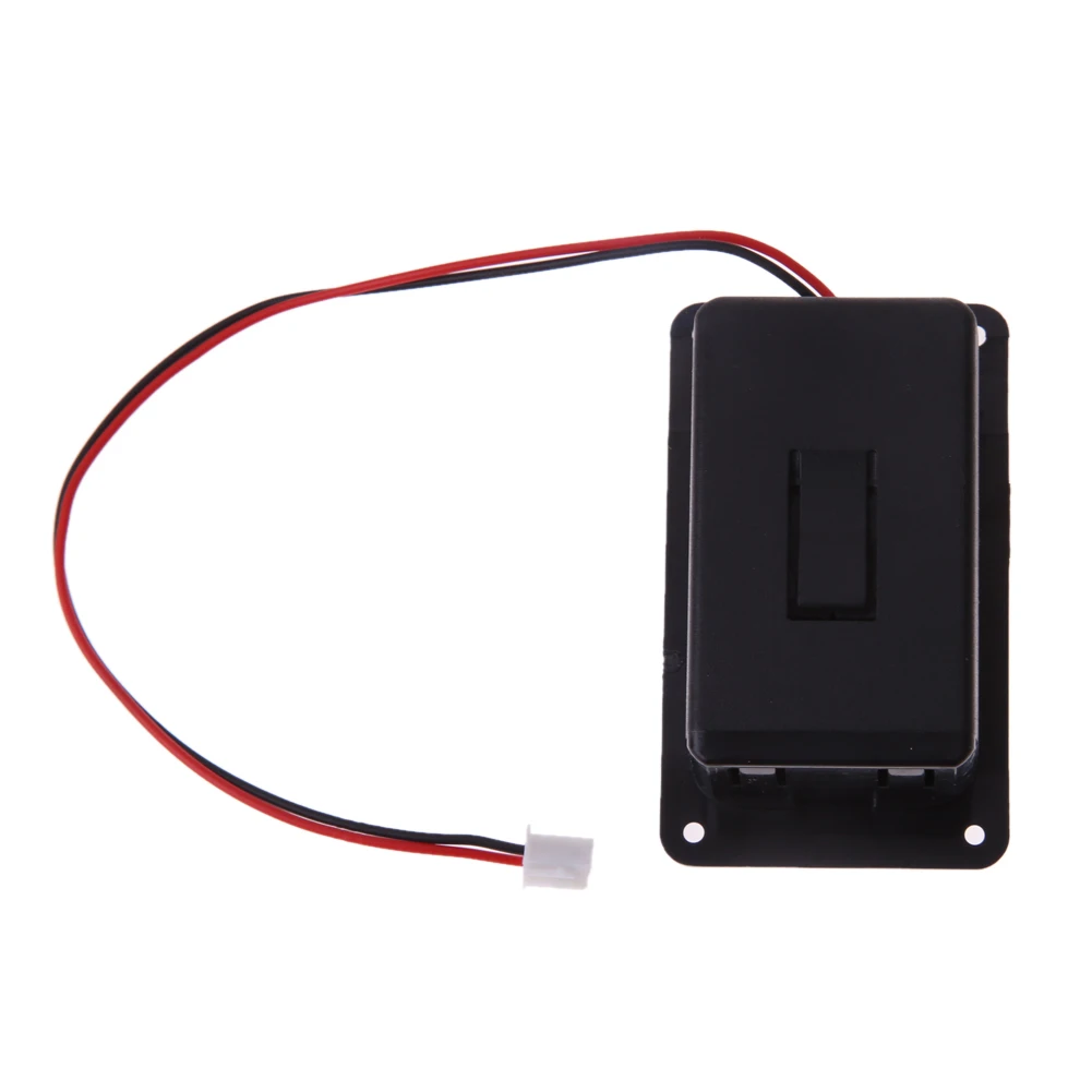 1Pc 9V กรณีสำหรับปิ๊กกีต้าร์เบสสีดำ