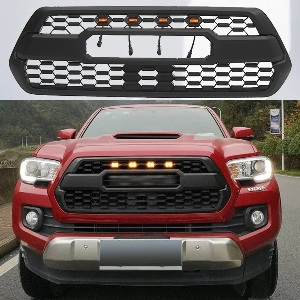 

Car Front Racing Grills Mesh Raptor Style Bumper Grilles Modified For Toyota Tacoma grille 2016-2022 GRILLE