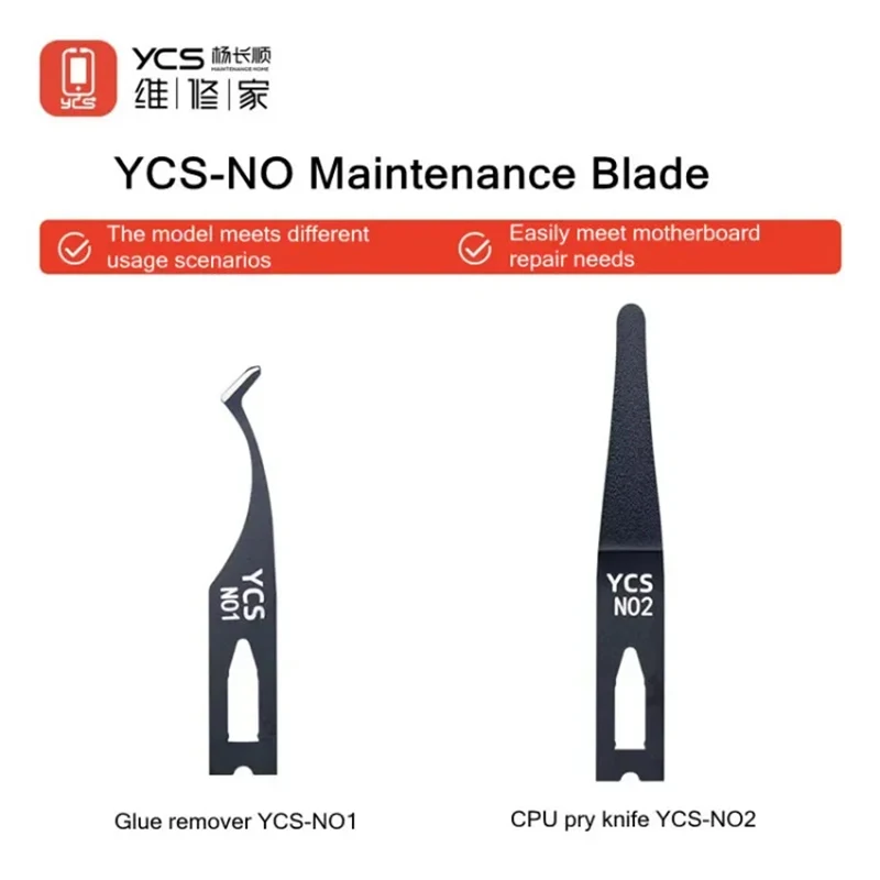 New YCS NO.1 NO.2 Mobile Phone Repair CPU Pry Knife Motherboard Chip BGA Hard Disk Glue Removal Blade Repair Tool