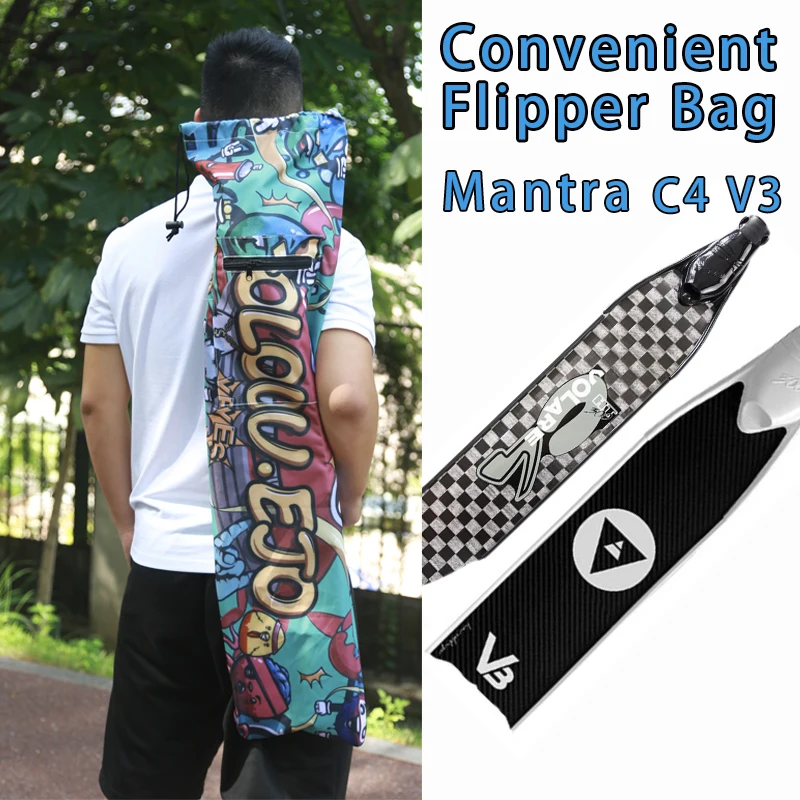 

C4 V3 Mantra Free Diving Long Webbed Bag Webbed Storage Bag Lightweight Webbed Box Inclined Straddle Back Bag