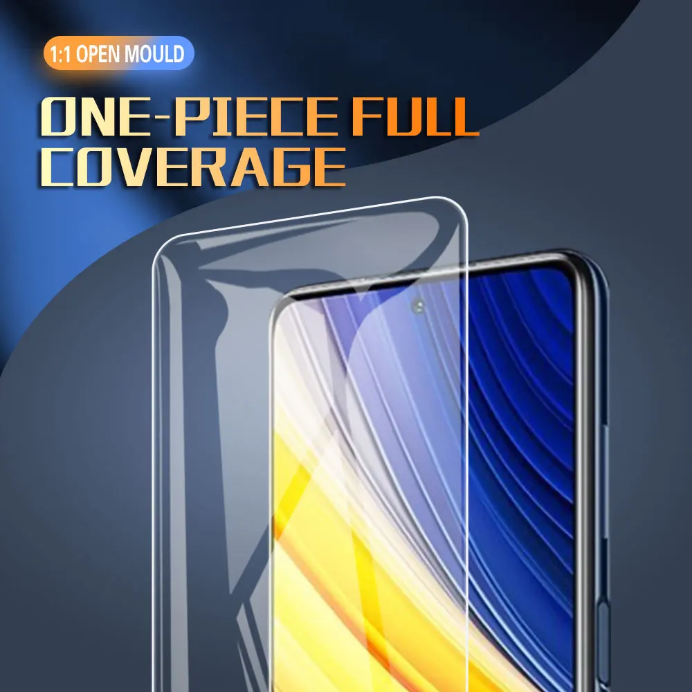5/3/1Pcs protective For Xiaomi Poco M5 M4 M3 M2 pro tempered glass screen protector F4 F3 F2 X4 X3 GT NFC X2 GT C40 C31 9H M5s