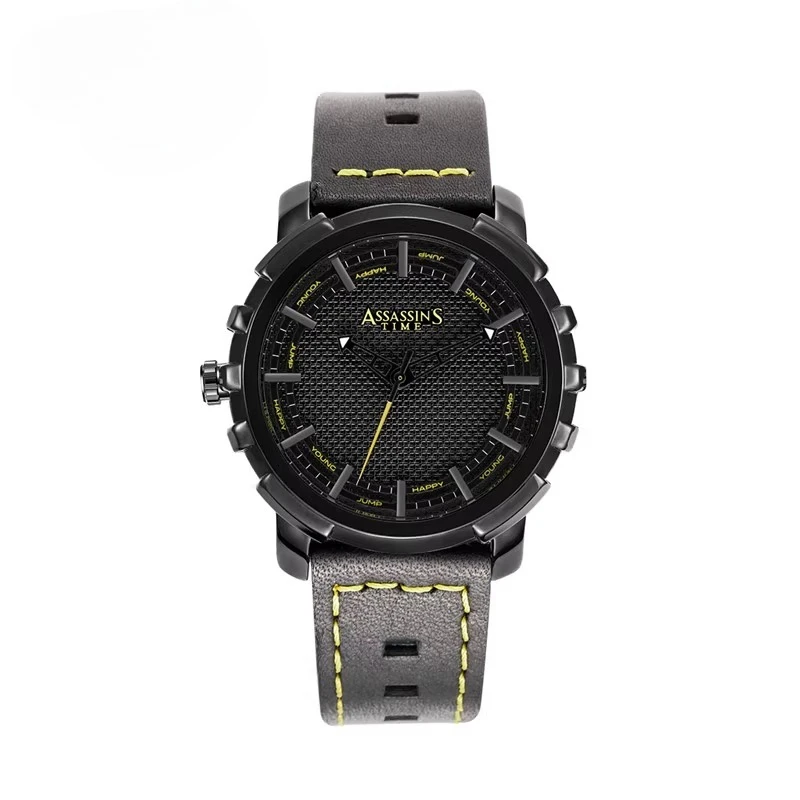 

Мужские водонепроницаемые кожаные часы Assassin's Time