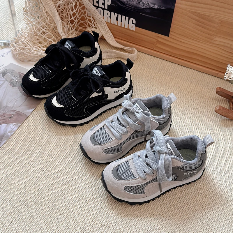 

Новинка 2023 года, детская повседневная обувь, кроссовки, осенняя обувь для мальчиков и девочек, модная удобная детская нескользящая прогулочная обувь