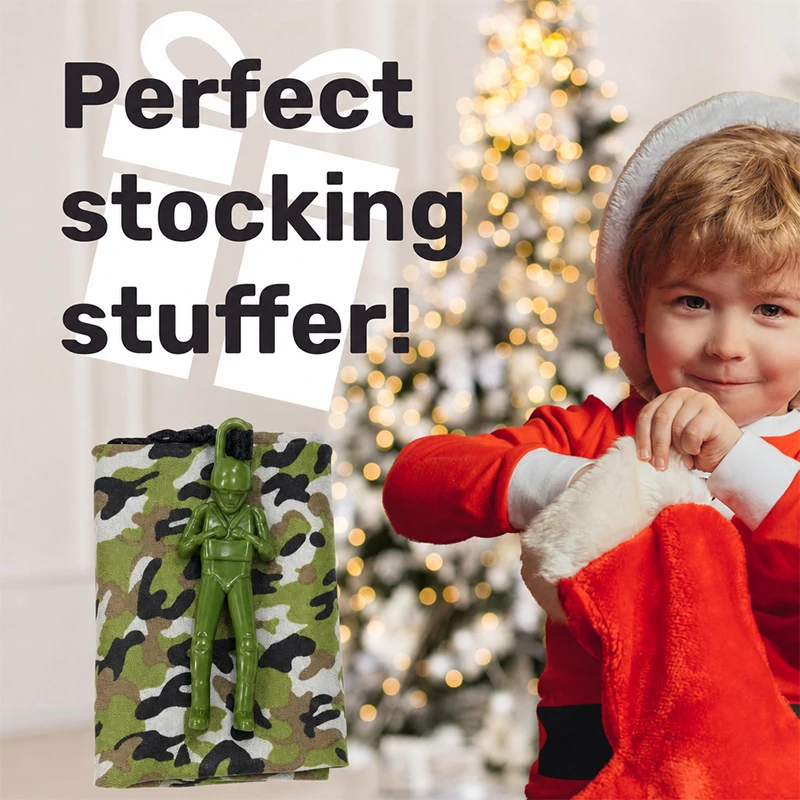 Armee-Fallschirmspielzeug für Kinder, Verwicklungsfreier Outdoor-Flugfallschirm, Bestes Kleines Outdoor-Spielzeug, Weihnachtsstrumpf-Füller Geschenke – Detail 6