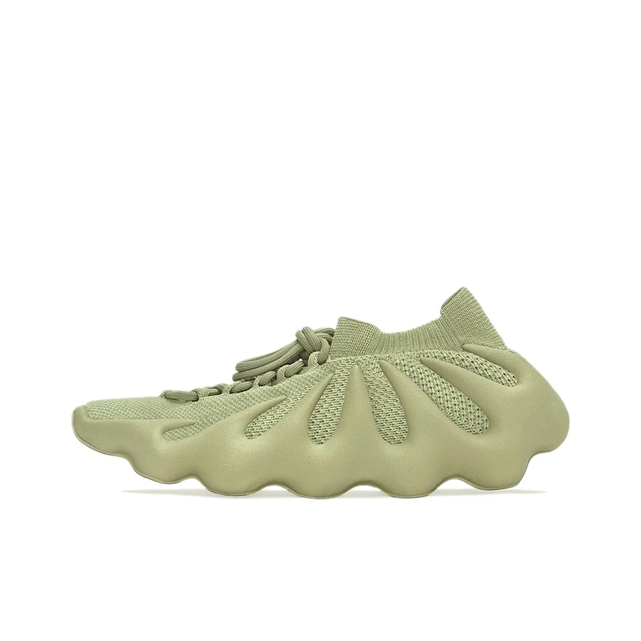 Adidas Originals Yeezy 450 Casual Shoes Unisex Low Top Gray Lake Green GY4110