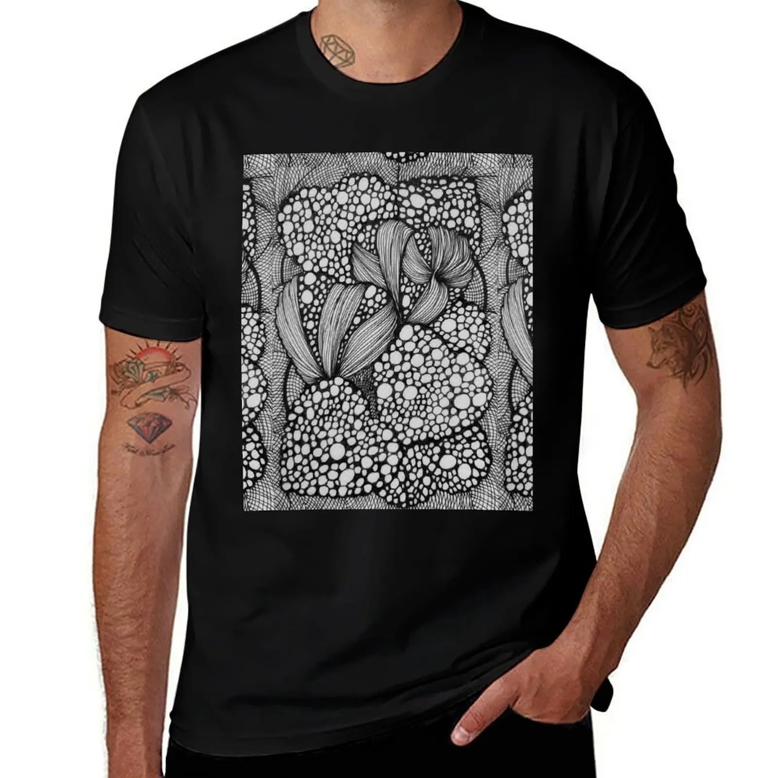 Hearts of Love zentangle Pattern T-Shirt sweat essential t shirt mens shirts graphic tee