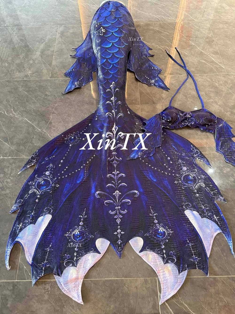

Adult simulation mermaid tail gothic design female mermaid swimsuit corner play costume aquarium swimming performance