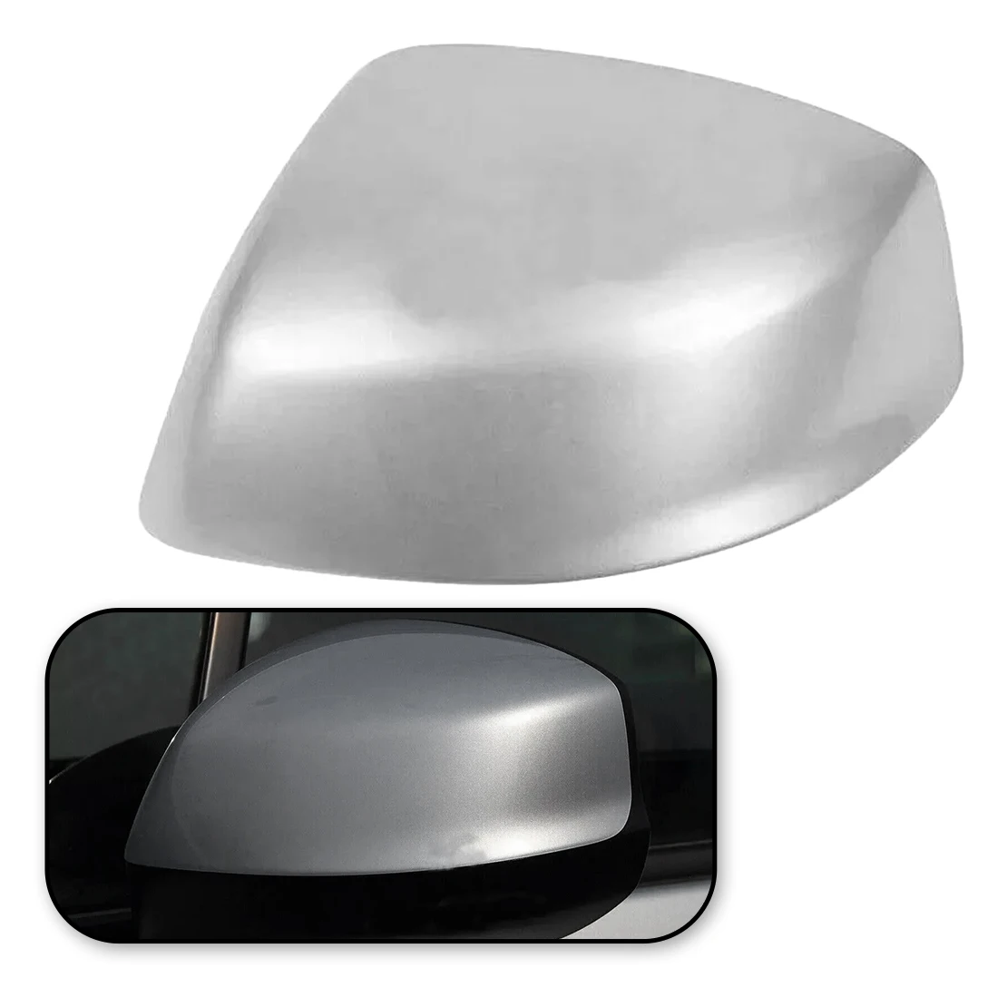 76251-TR0-A01 Front Left Side Door Rearview Mirror Cover Cap Fit for Honda Civic 2012 2013 2014 2015 Silver ABS