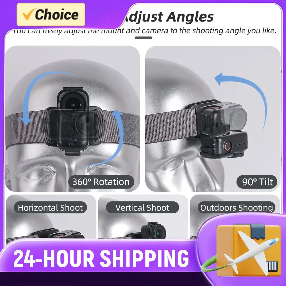 

Эластичный ремень-фиксатор для аксессуаров Osmo Nano, регулируемое крепление на голову, быстросъемное, с поворотом на 360 градусов