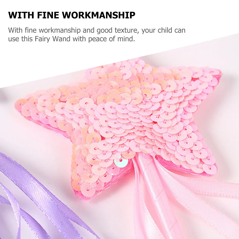 

3 Pcs Sequin Birthday Sticks Gifts Teasing Cat ' Costume Wands Angel Cosplay Girl