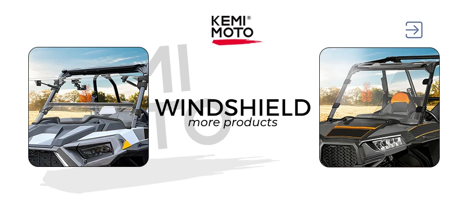 UTV Windschutzscheiben-Dachlüftungs-Montagesatz, Abtauen, Entfernungen für Can-am Maverick X3, kompatibel mit Polaris RZR 800 900 XP 1000 für Cfmoto – Detail 1