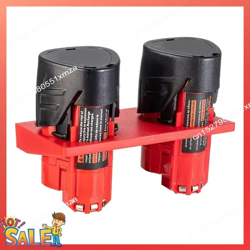 ABCL Li- Battery Holder Wall Mount Dock Battery Storage Holder Fit For  12V Batteries
