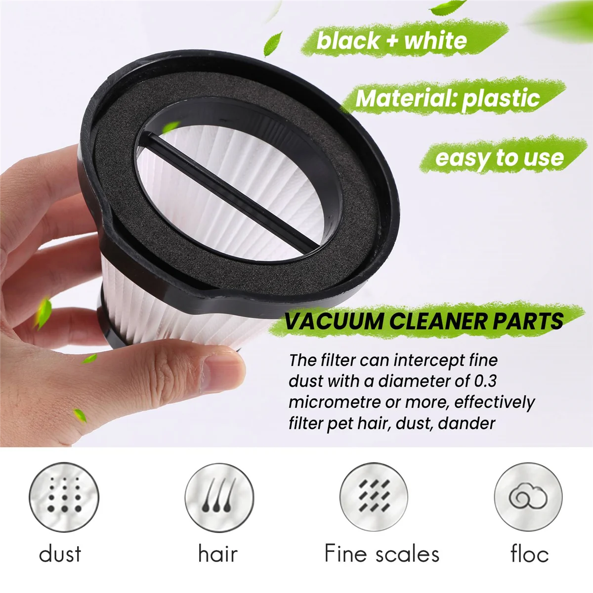فلتر Hepa فلتر HEPA مضاد للغبار لقطع الغيار للمكنسة الكهربائية المحمولة Xiaomi Deerma DX115 DX115S DX115C، ساخن