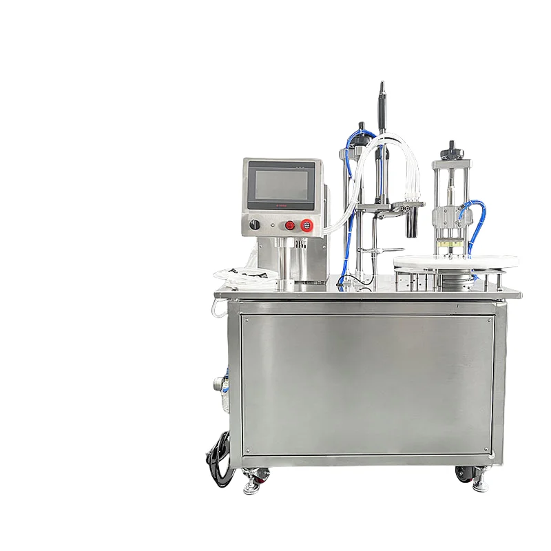 Automatic  Turntable Applicable to Perfume Essential Oil Liquor Spray Mouthwash Milk Fish Oil Cosmetics Filling Capping Machine