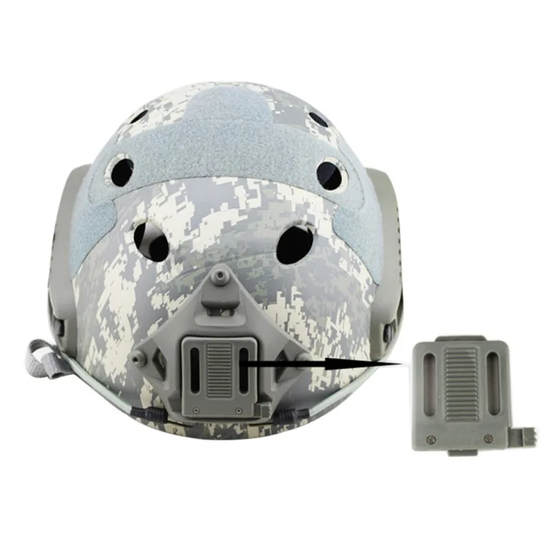 Accesorios para casco rápido Airsoft, adaptador de dispositivo multifuncional, adaptador Picatinny y adaptador Wing-Loc, cuerda de nailon para rieles guía