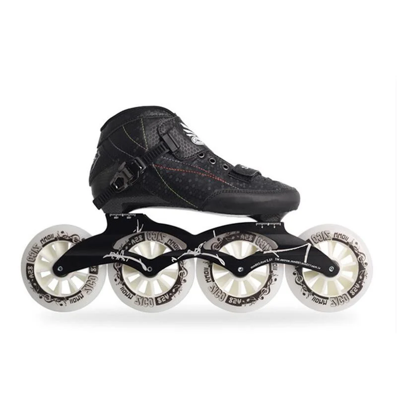 Carbon Fiber Speed Skates Kids 3*90 3*100 3*110 Adults 4*90 4*100 4*110 Inline Speed Road Street 90mm 100mm 110mm Roller Shoes