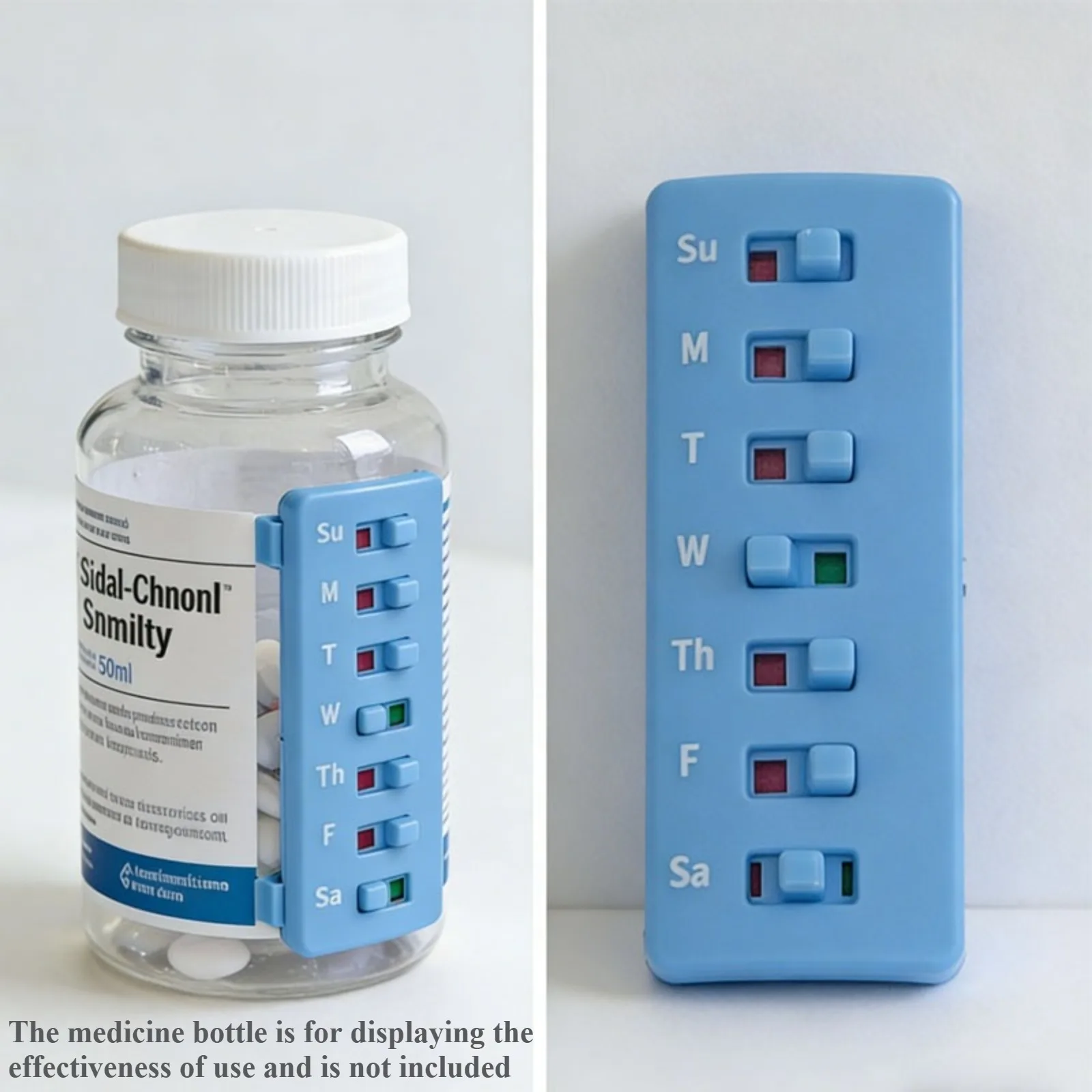2026 New Reusable Medication Reminder Recorder,Medication Memory Aid for Daily Reminders and Management,for Various Pill Bottles