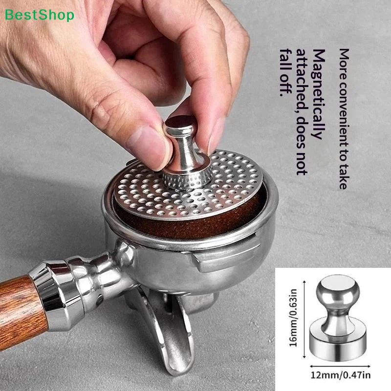 Puck Screen Mesh - ☽Espresso Puck Screen Magnet Handle Reusable