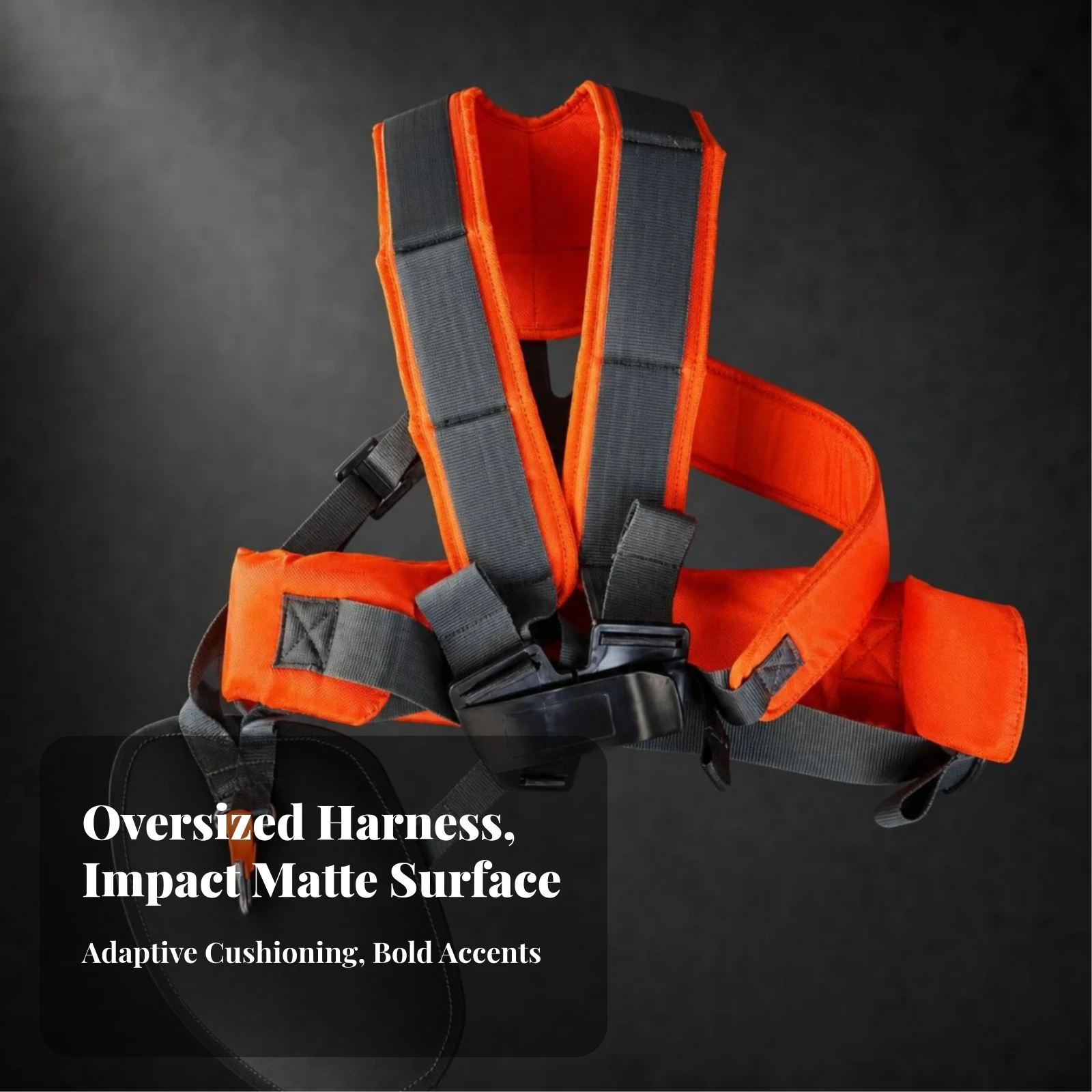 Double Shoulder Harness Universal Trimmer Strap with Thigh Pad Vegetation Eater Shoulder Strap Quick-Release for Landscapers