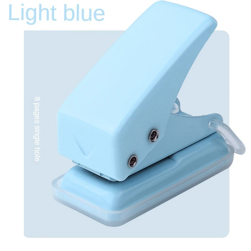 Mini Hole Punch Comes With Lock Durable Student Stationery Compact Size 40g Hole Punch Binding Stationery Single Hole Punch