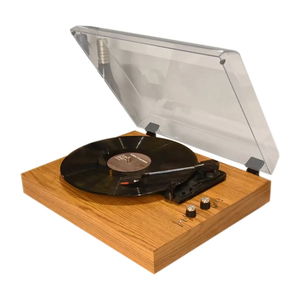 Highly Recommended.Vinyl Record Player Vintage Jukebox Built-in Dual Speakers US Plug,C