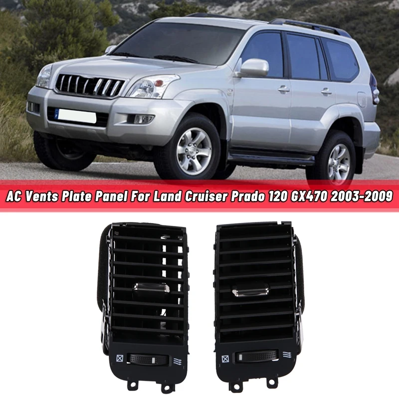 Car Air Conditioner Outlet A/C Air Conditioning Vents for Toyota Land Cruiser Prado 120 2003-2009