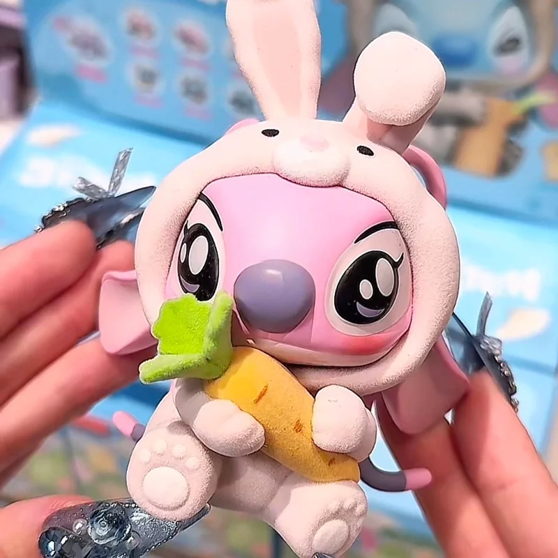 متوفر في المخزون مينيسو ليلو ستيتش سلسلة حفلات الحيوان صندوق أعمى أنيمي الطرفية دمية نموذج سطح المكتب زخرفة الشكل جمع هدية