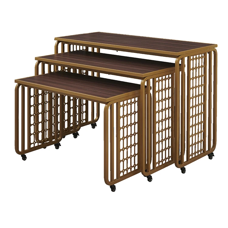 Commercial Buffet Table Set 3-Multi-Height Banquet Table Catering Service Table