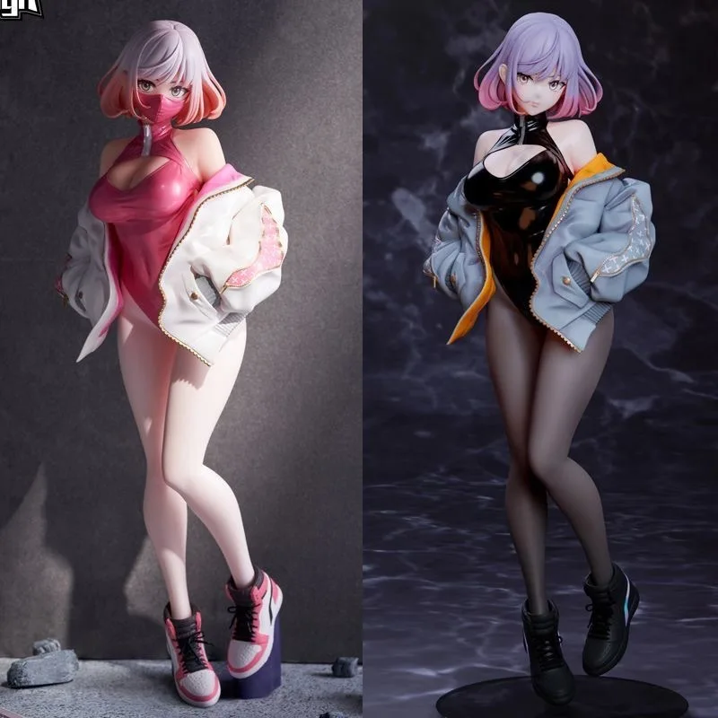

25cm Anime Figures Luna Sneakers High Slit Mask Style 2d Beautiful Girl Pvc Action Figure Desktop Ornament Collectible Toys Gift