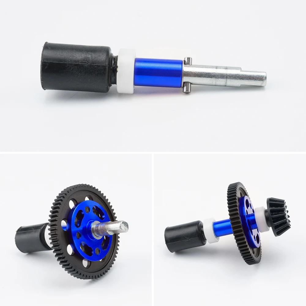 TRINOOD Steel 63/64/66/71T Spur Gear and Gear Mount High Speed Gear Set for Tamiya TT-02 TT02 1/10 RC Car Upgrade Parts
