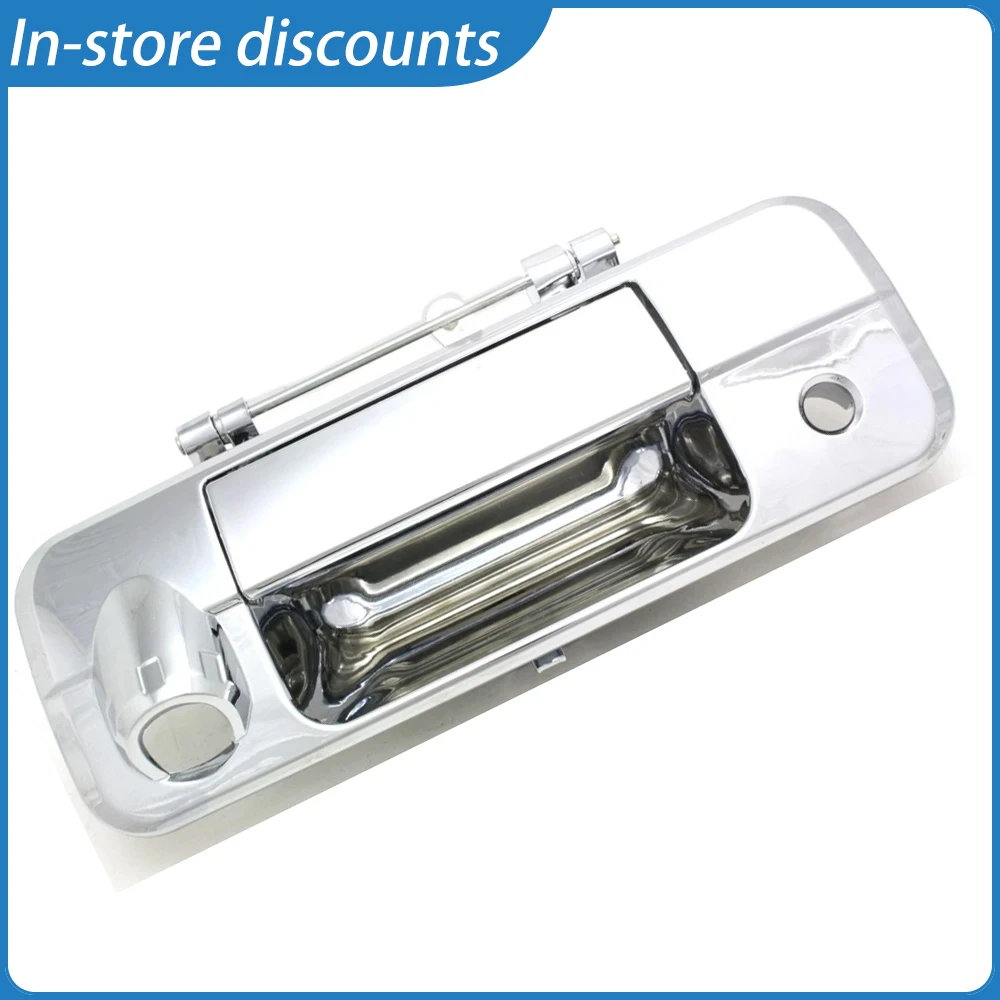 

Chrome Rear Tailgate Handle with Camera Hole for 2007-2013 Toyota Tundra, Quality Replacement Part, OEM 69090-0C051