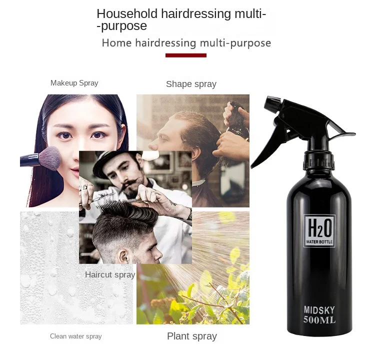 500/300ml High Pressure Spray Bottles Refillable Bottles Continuous Mist Watering Can Automatic Salon Barber Water Sprayer