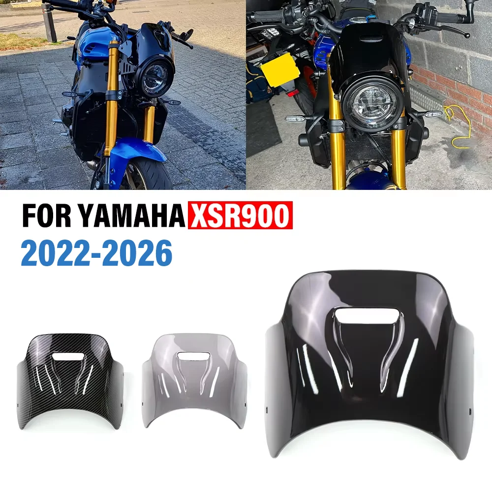 FOR YAMAHA XSR900 FOR XSR 900 2022-2026 2025 Motorcycle Headlight Fairing Cockpit Visor Windscreen Windscreen Wind Deflector Kit