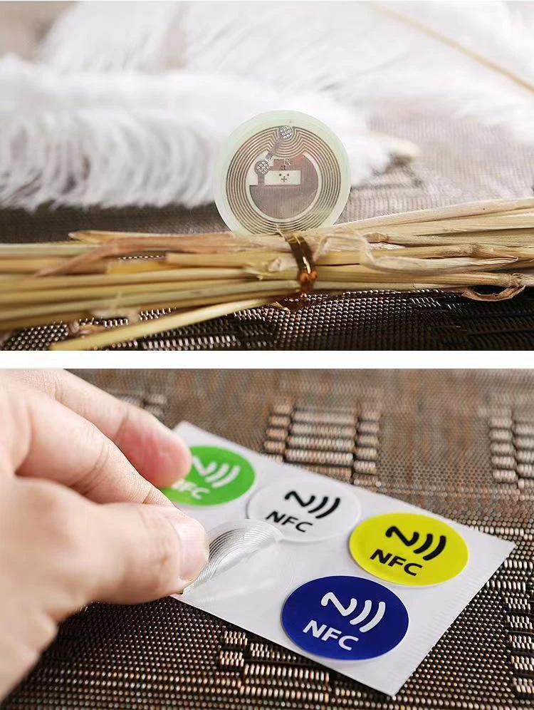 10Pcs Coloful Fast Reading Tag NFC Sticker 13.56 MHZ 540Bytes RFID NFC Tag Stickers Adhesive Labels for NFC Phones Self-adhesive