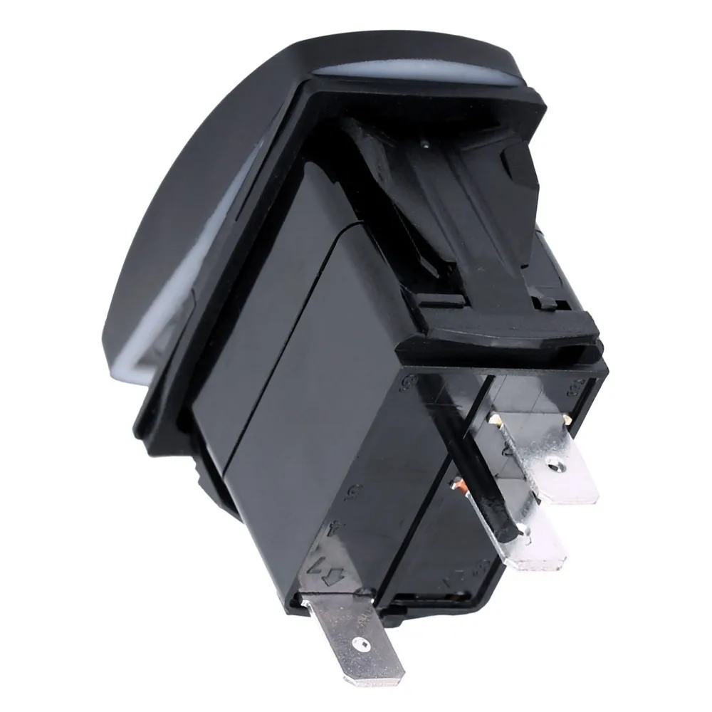 12V-24V Rocker Toggle Switch 3 Pin Waterproof Design On Off Rocker Switch On Off Function 3 Pin Rocker Switch For Car Caravan